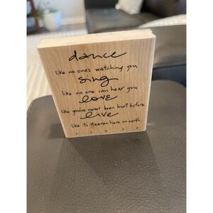 Dance, Sing, Love - Rubber Stamp by Penny Black